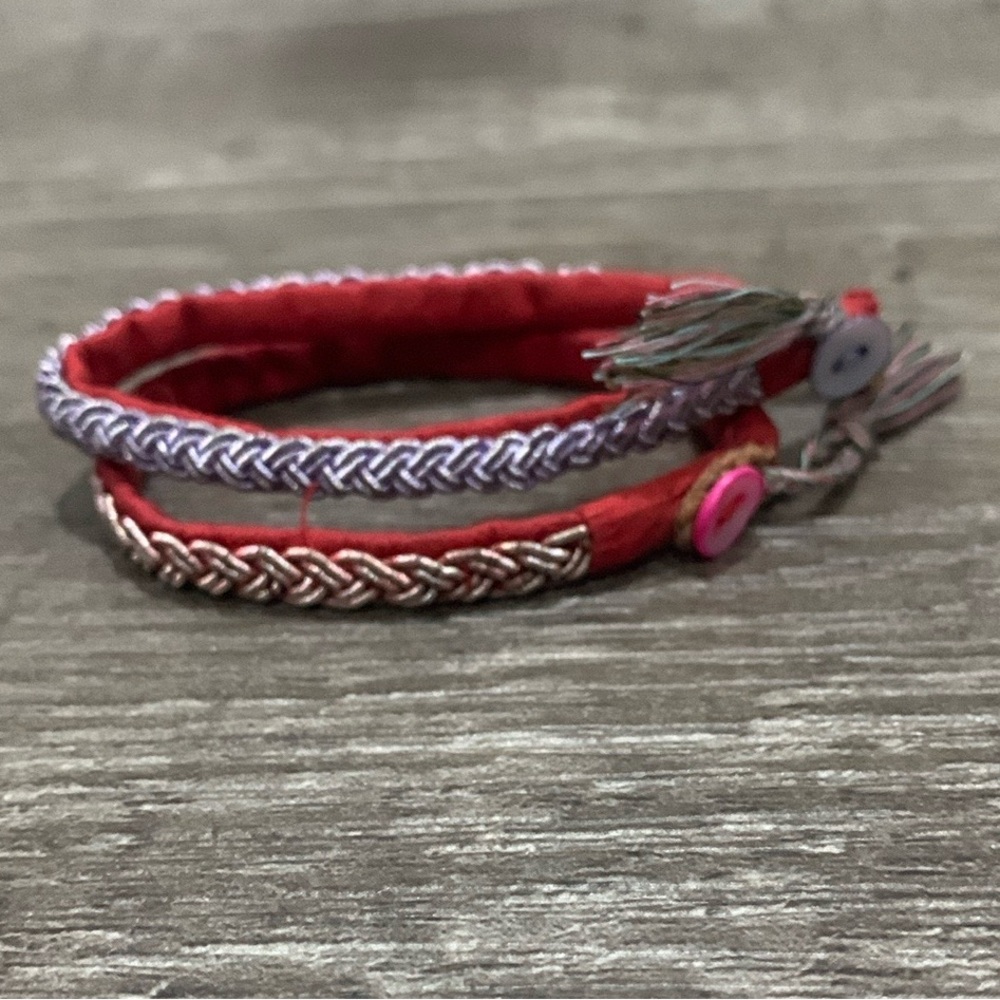 Silk braided bracelets